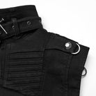 PUNK RAVE Men's Punk Stand Collar Studded Cape