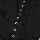 PUNK RAVE Men's Punk Stand Collar Zip‑up Eyelet Jacket