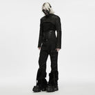 PUNK RAVE Men's Punk Studded Lace-up Zipper Girdle