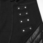 PUNK RAVE Men's Punk Studded Quilted Patchwork Pants