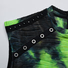 PUNK RAVE Men's Punk Tie-Dye Tank Top