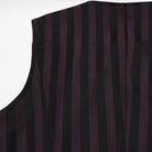 PUNK RAVE Men's Steampunk Striped Buckle Waistcoat Red