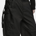 PUNK RAVE Men's Techwear Buckle Strap Zipper Wide Leg Pants