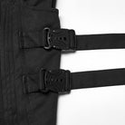 PUNK RAVE Men's Techwear Buckle Strap Zipper Wide Leg Pants
