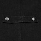 PUNK RAVE Men's Techwear Multi Pockets Studded Stand Collar Vest