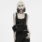PUNK RAVE Unisex Cyberpunk Buckle Strap D-ring Waist Bag