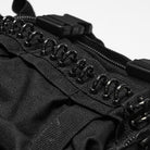 PUNK RAVE Unisex Cyberpunk Buckle Strap D-ring Waist Bag