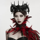 PUNK RAVE Unisex Gothic Coiling Dragon Crown