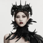 PUNK RAVE Unisex Gothic Coiling Dragon Crown