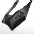 PUNK RAVE Unisex Punk Faux Leather Strap Vest Bag