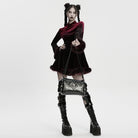 PUNK RAVE Unisex Punk Skull Rivet Bag