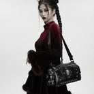 PUNK RAVE Unisex Punk Skull Rivet Bag