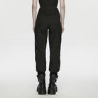 PUNK RAVE Women's Cyberpunk Buckle-up Studded Mesh Cargo Pants