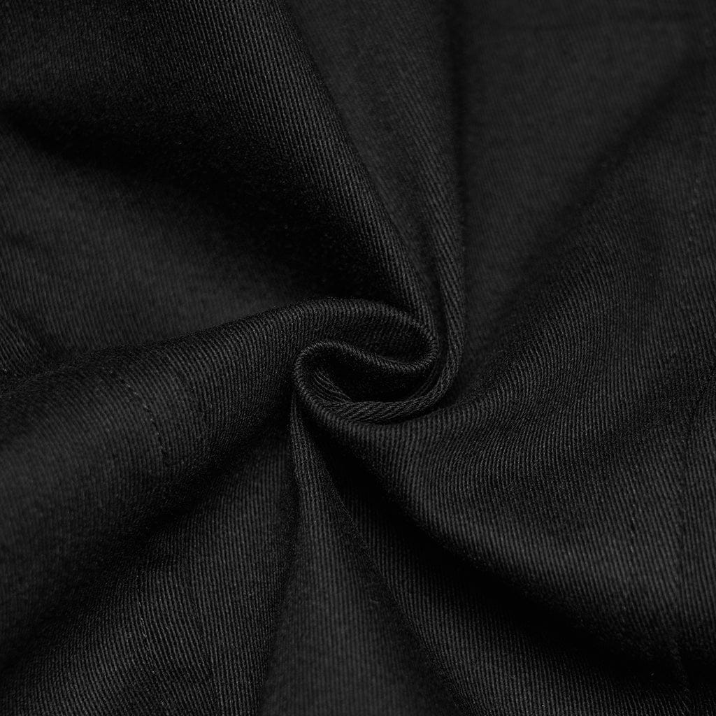 PUNK RAVE Women's Cyberpunk Embossed Rivets Zip Vest