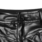 PUNK RAVE Women's Cyberpunk Eyelet Mesh Splice Leggings Black