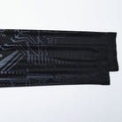 PUNK RAVE Women's Cyberpunk Gradient Printed Mesh Shirt