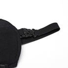 PUNK RAVE Women's Cyberpunk Studded Buckle Lace-up Tank Top