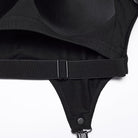 PUNK RAVE Women's Gothic Adjustable Strap Cutout Tank Top