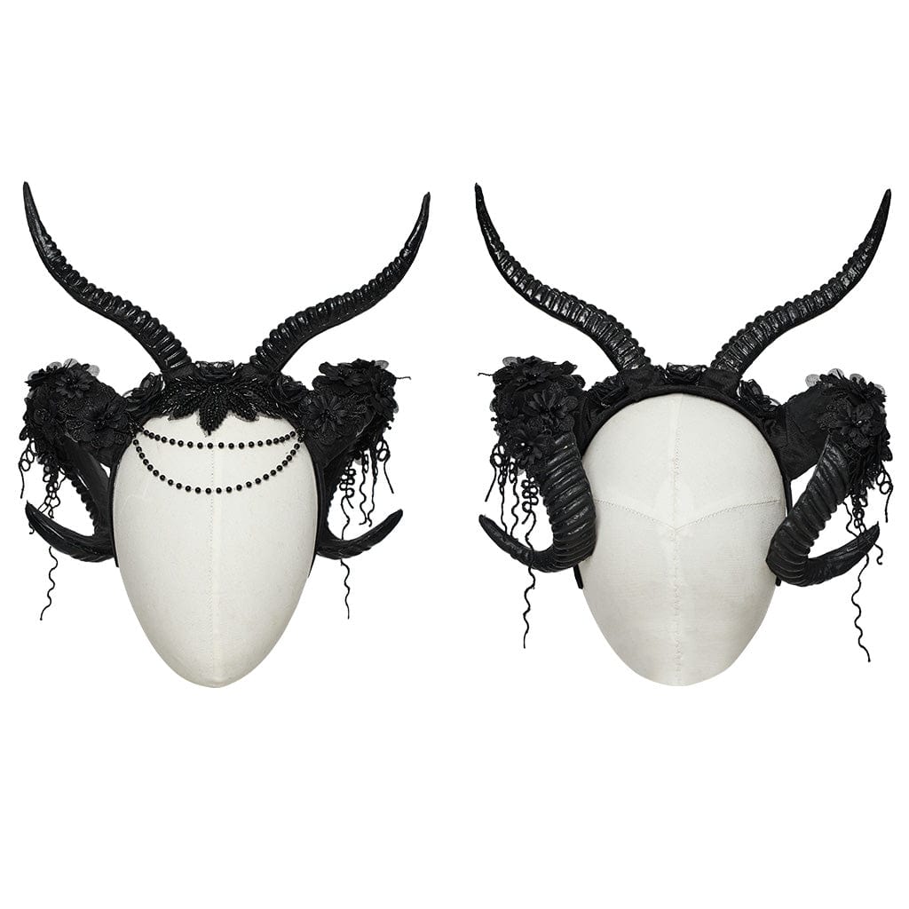 PUNK RAVE Women's Gothic Antler Headdress