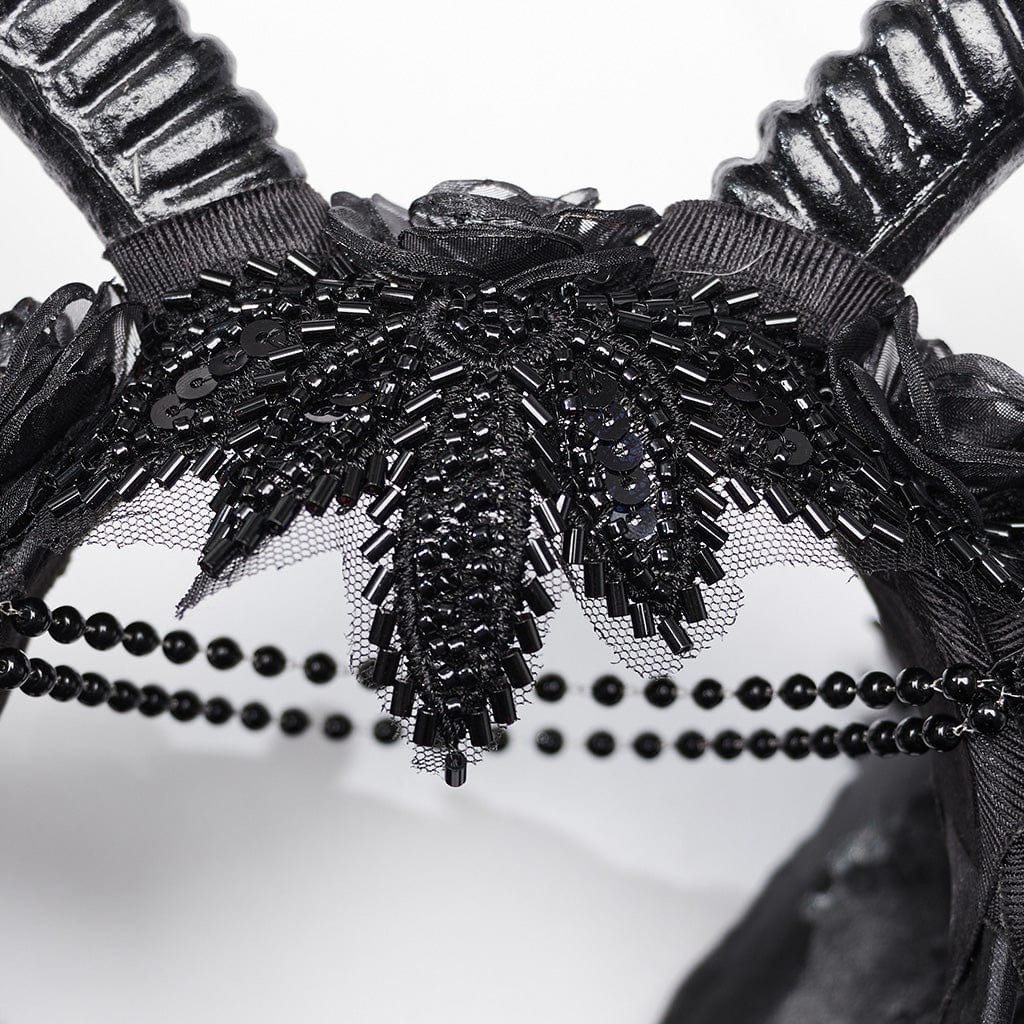 PUNK RAVE Women's Gothic Antler Headdress