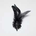 PUNK RAVE Women's Gothic Asymmetric Floral Bat Wing Collar Vest with Detachable Brooch