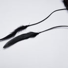 PUNK RAVE Women's Gothic Asymmetric Floral Bat Wing Collar Vest with Detachable Brooch