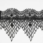 PUNK RAVE Women's Gothic Bat Decor Lace Choker