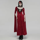 PUNK RAVE Women's Gothic Beaded Chained Lace Choker