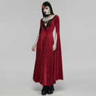 PUNK RAVE Women's Gothic Beaded Chained Lace Choker