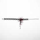 PUNK RAVE Women's Gothic Beaded Flared Lace Choker