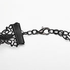 PUNK RAVE Women's Gothic Beaded Flared Lace Choker