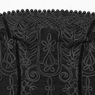 PUNK RAVE Women's Gothic Beaded Ruched Chiffon Splice Corset Dress