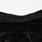 PUNK RAVE Women's Gothic Beaded Tassel Off Shoulder Irregular Hem Dress