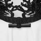 PUNK RAVE Women's Gothic Bone Rose Chained Crown