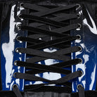 PUNK RAVE Women's Gothic Contrast Color Patent Leather Underbust Corset Blue