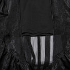 PUNK RAVE Women's Gothic Corset Ruffled Chiffon Skirt