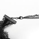 PUNK RAVE Damen Gothic Crosee Perlenbesetzter Spitzensaum Choker
