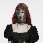 PUNK RAVE Women's Gothic Cross Chain Full Face Mask