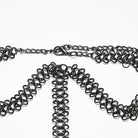 PUNK RAVE Women's Gothic Cross Chain Full Face Mask