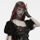 PUNK RAVE Women's Gothic Cross Chain Full Face Mask