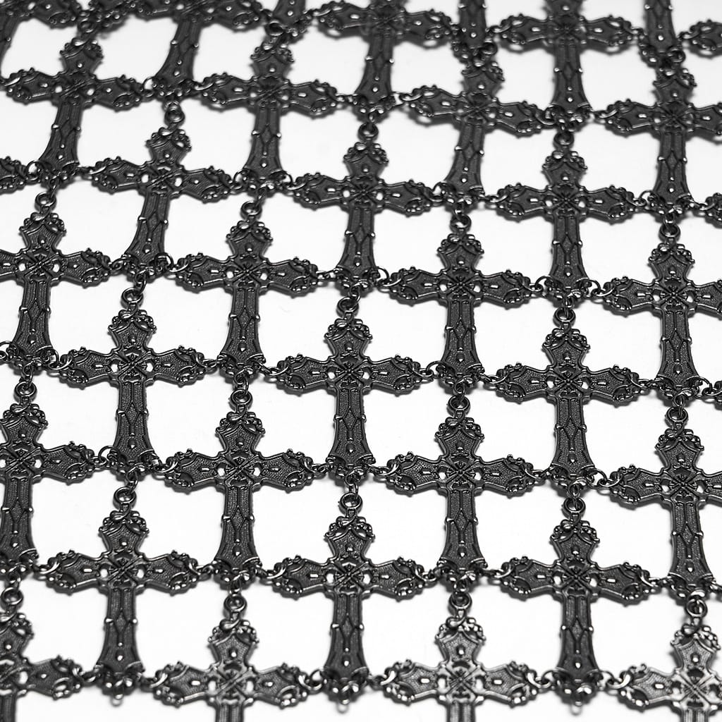 PUNK RAVE Women's Gothic Cross Chain Hip Body Harness