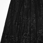 PUNK RAVE Women's Gothic Cutout Lace-up Irregular Hem Maxi Dress Black