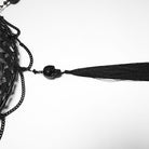 PUNK RAVE Women's Gothic Dragon Bone Chain Tassel Hat