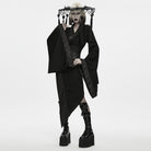 PUNK RAVE Women's Gothic Dragon Bone Chain Tassel Hat