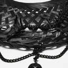 PUNK RAVE Women's Gothic Dragon Bone Chain Tassel Hat
