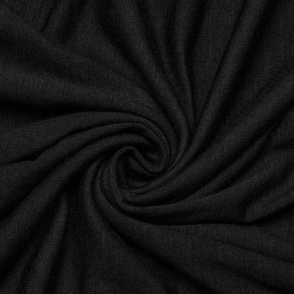 PUNK RAVE Women's Gothic Drawstring Layered Skirt