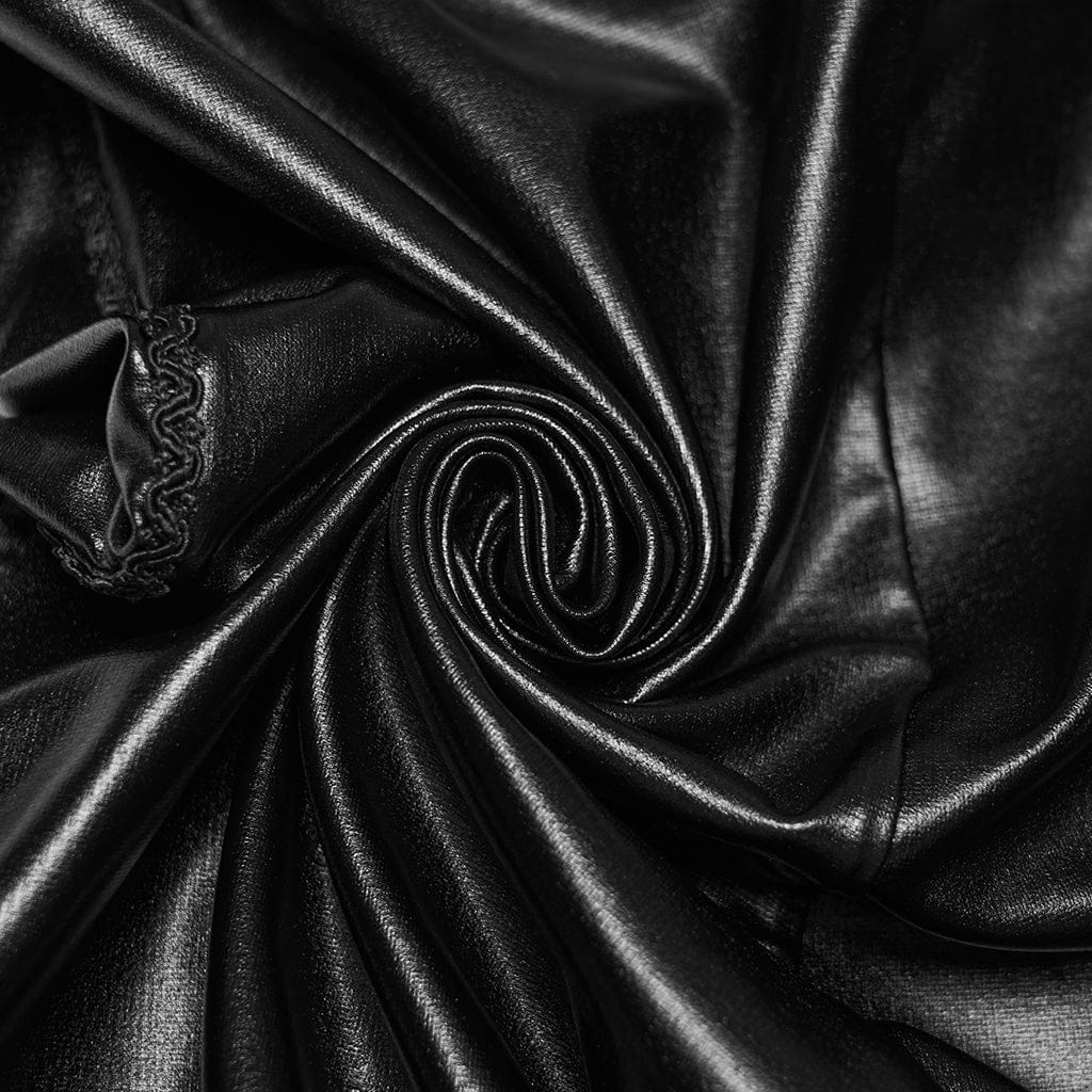 PUNK RAVE Women's Gothic Embroidered Sheer Leggings