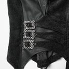 PUNK RAVE Women's Gothic Eyelet Buckle Lace-up Vest