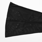 PUNK RAVE Damen Gothic Schlaghose mit Ösen und Splice-Netzstoff