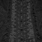 PUNK RAVE Women's Gothic Falbala Off Shoulder Short Sleeved Top